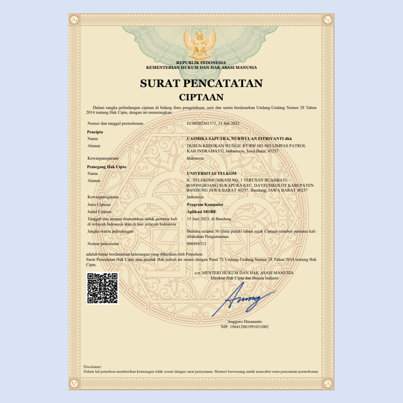 Aplikasi SIOBE-image